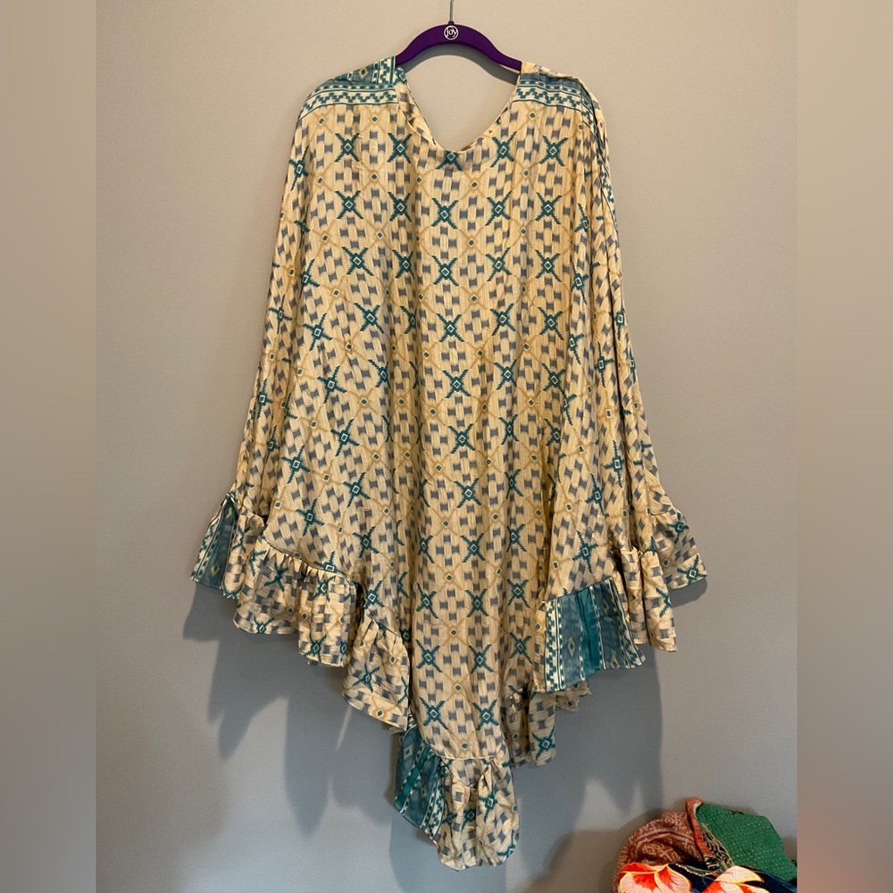 Kantha Bae Silk Poncho